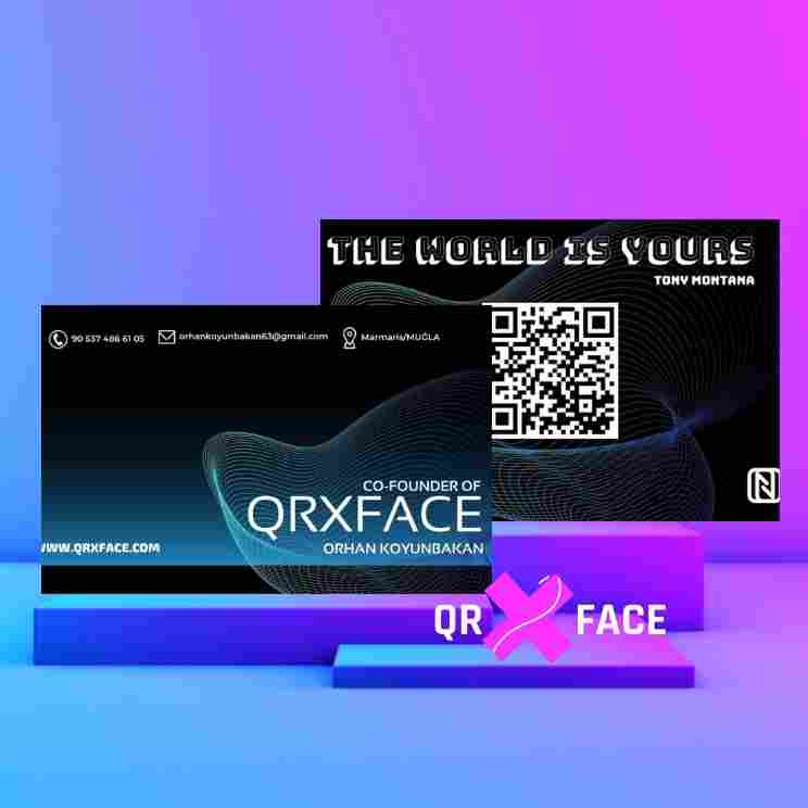qrxface dijital kartvizitleri